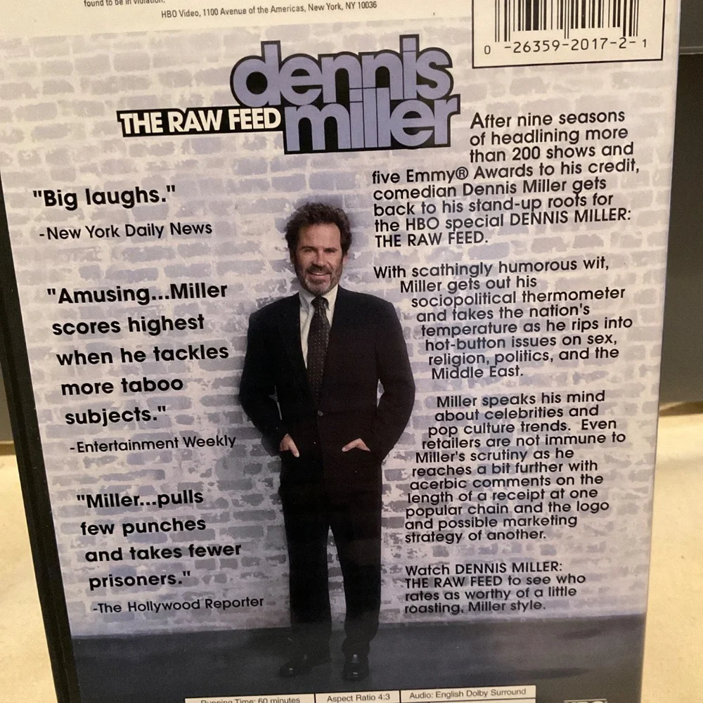 DVD - Dennis Miller The Taw Feed.  V59